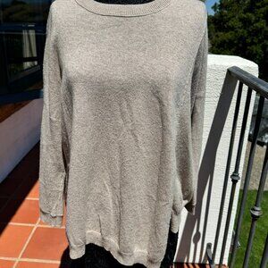 100 percent Cashmere Asymetrical Sweater by Inhabit size M